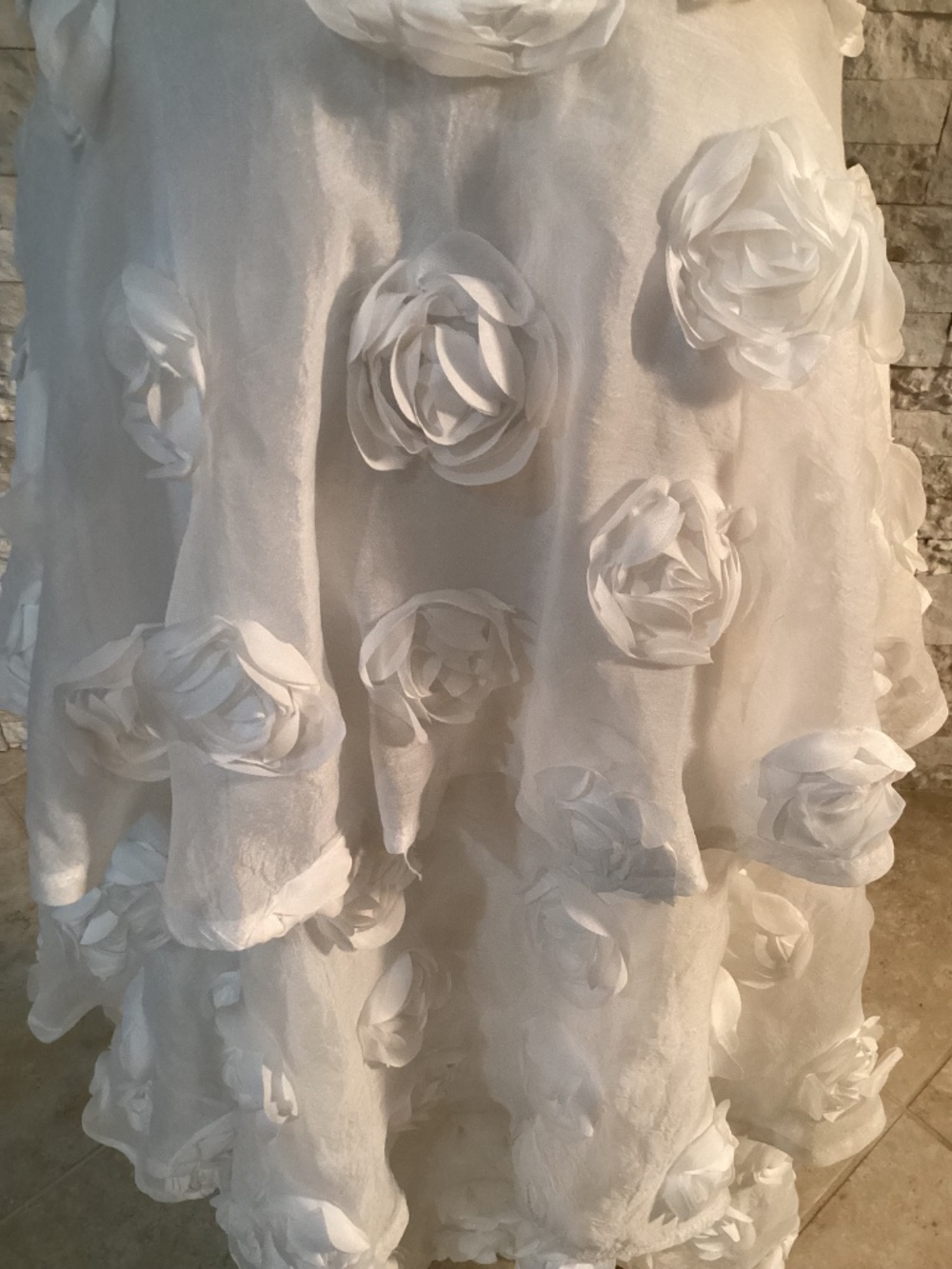 Lulus Exceptional Entrance White Sleeveless Tiered Rosette Midi Dress - Picture 5 of 16